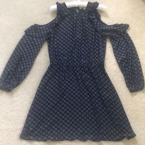 Michael Kors navy and gold dress